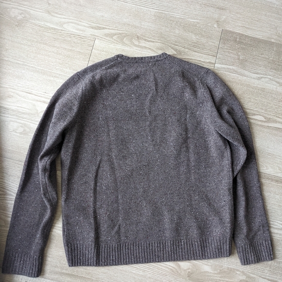 Brooks Brothers Brown Merino Wool Crewneck Sweater Medium - Picture 3 of 4